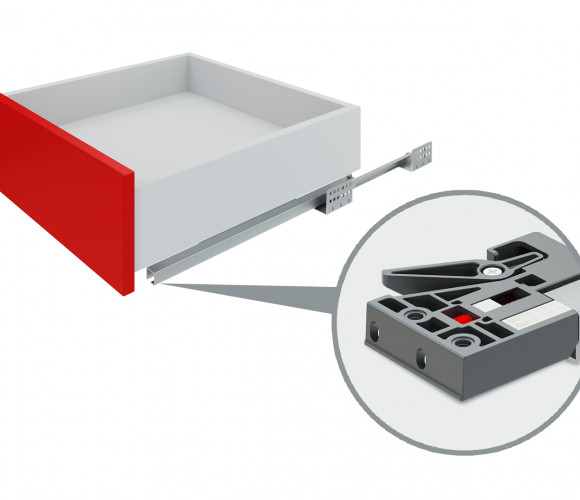 Направляющие скрытого монтажа push-to-open DB7776Zn/450   БОЯРД