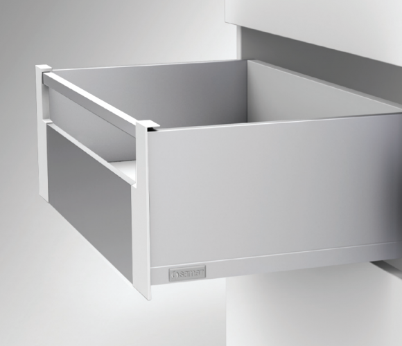 Samet FLOWBOX H192 передняя панель, 1 релинг, белый, 1200, 12796469011040