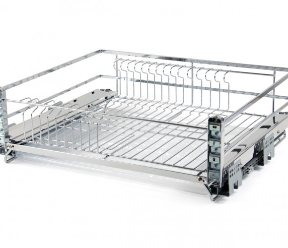 Cargo 600мм Посудосушитель MIRA KRS06/1/3/600 с довод. и крепл. к фас.,   ХРОМ БОЯРД