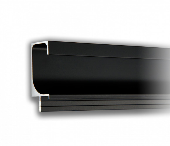 RP002BL.1/000/3000 Черный матовый (Ручка-профиль мебельная AL)