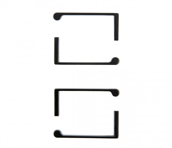 Заглушки G-LINE RZ101.01BL  Черный матовый (2L+2R) БОЯРД