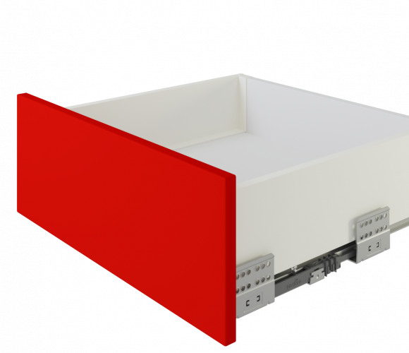 Ящик СТАРТ PUSH с ПРЯМЫМИ боковинами Белый SB29W.1/450, выс. стенки 118мм