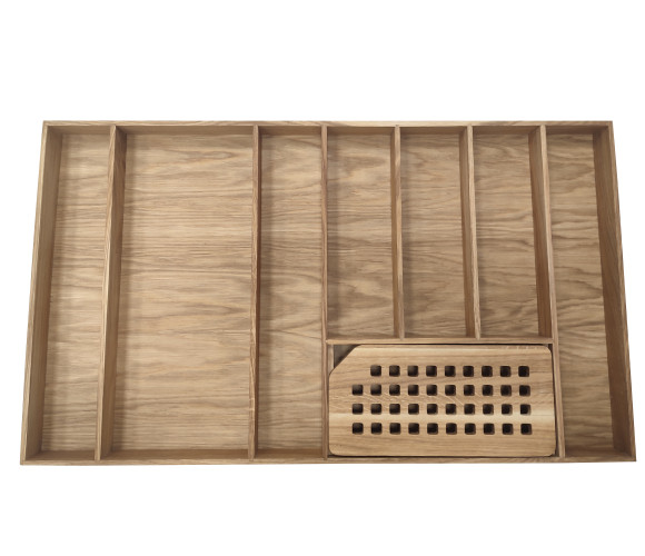 Вкладыш д/стол. приборов СТ02.50.90 (818*470*54мм) Массив Дуб