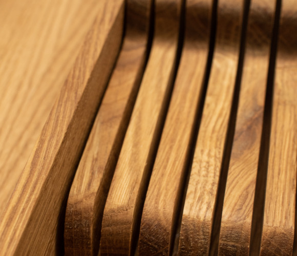 Вкладыш для ножей универсальный (220*46*90) Массив Дуб