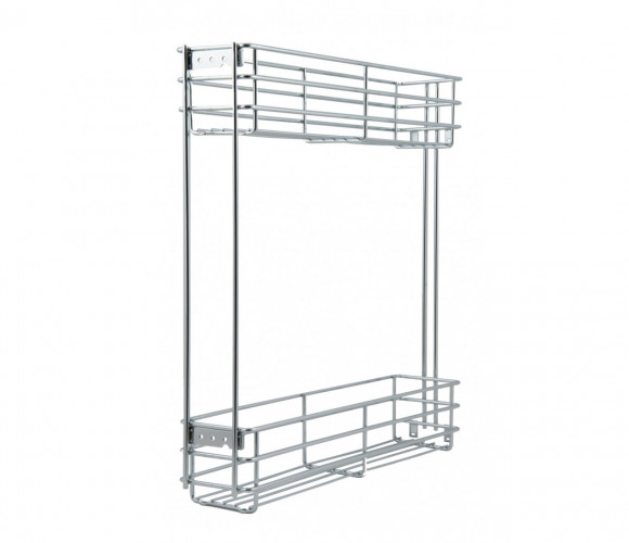 Cargo mini 150мм Bellissimo KR08/1/3/150/R с доводчиком, ПРАВАЯ, ХРОМ  БОЯРД