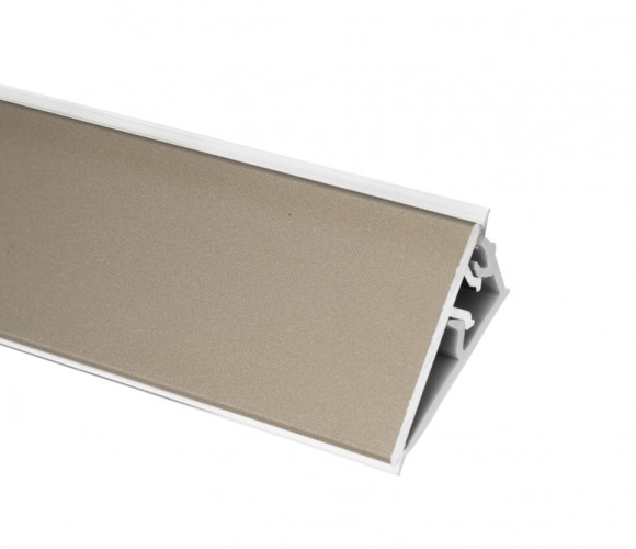 Плинтус Premium Line REHAU, Никель 4200мм