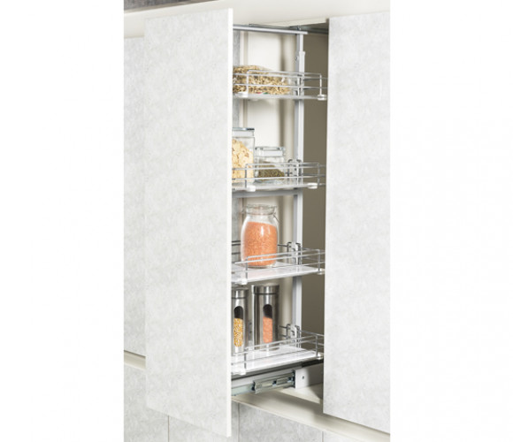 Пенал Kolkiler Basic Starax 4-х.ярусная, шир.300 (230*510*1250-1400) с полками, с довод.    S-1841-C