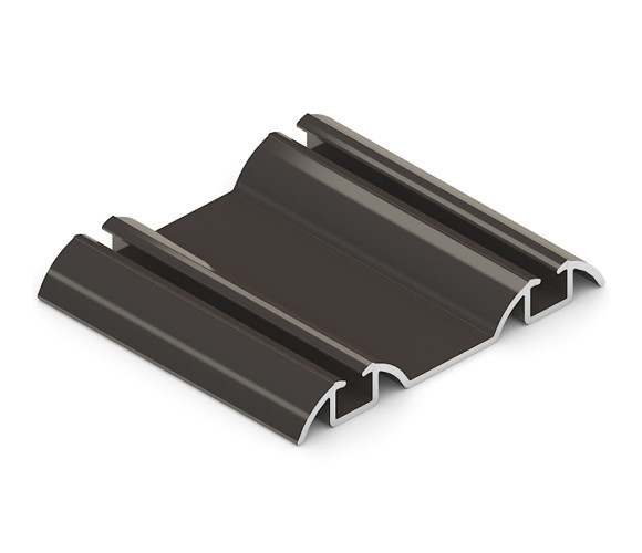 АРИСТО Направляющая двойная нижняя, 5400, бронза глянец   AS0504