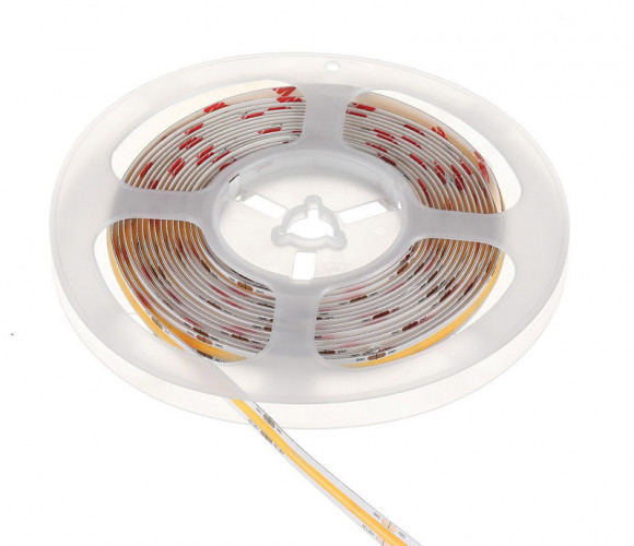 Лента светодиодная 512 диодов/м.п. хол.белый, 24V, 10W открытая,  LR12-COB-CW