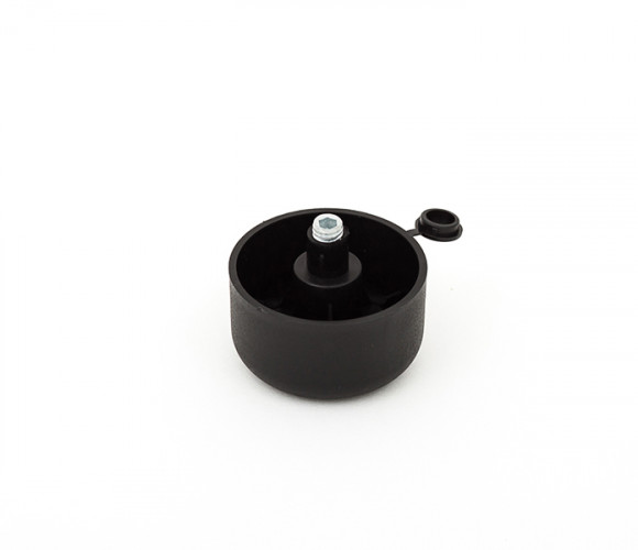 Опора регулируемая D50*27,  M8,  черная   111950