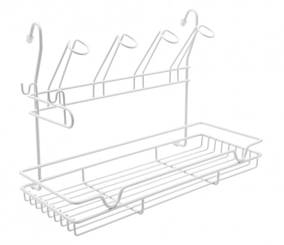 Навеска Полка комбинированная (390х173х265мм) белый, МХ-420WT