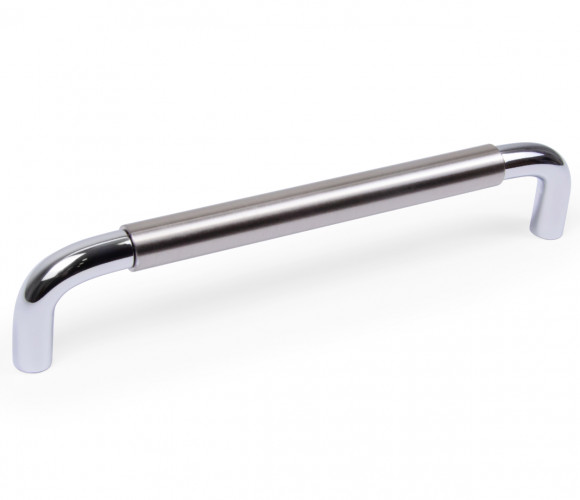 RS048CP/BSN.4/160 Хром полированный/Атласный сатиновый никель Ручка SLOT