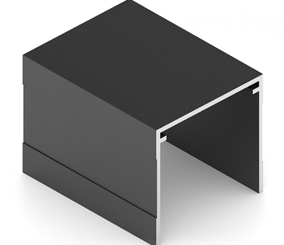 АРИСТО Направляющая одинарная верхняя, 5400, черный   AS0714