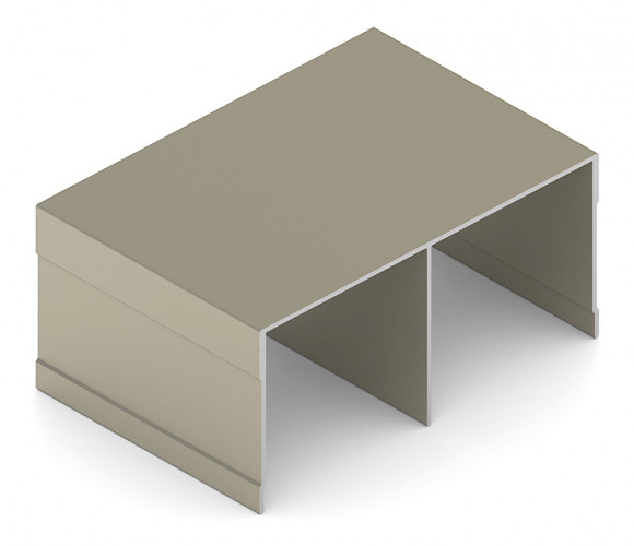 АРИСТО Направляющая двойная верхняя, 5400, шампань   AS0713