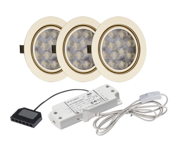 Светильник LED Replis-1 (6000К) золото х 3   19.142.36.603