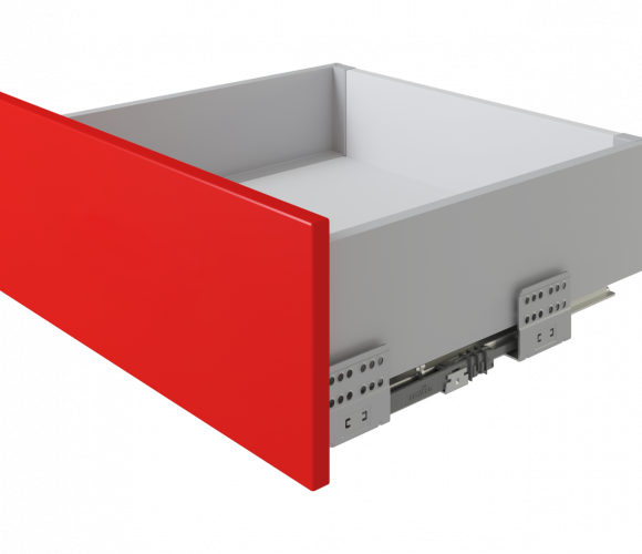Ящик СТАРТ PUSH с ПРЯМЫМИ боковинами Серый SB29GR.1/450, выс. стенки 118мм