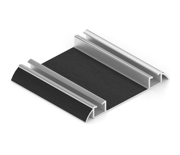 АРИСТО Направляющая двойная нижняя ЭКО, 5400, черный велюр  AE0488