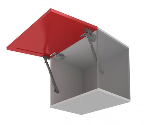 Газлифт 10кг. Графит с фиксацией фасада и амортизатором GL110GRPH/100/3  OZON БОЯРД