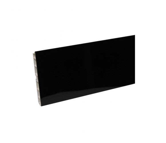 Цоколь пластиковый h100мм, L-4м, черный глянец 10.0330 4м