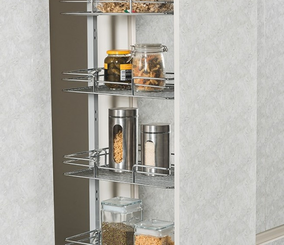 Пенал  300 мм (230*510*850-1100) с 3 корзинами без довод. Starax S-1107-C