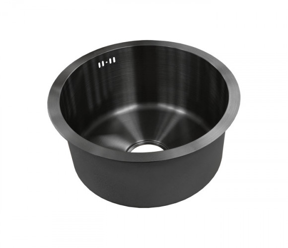 Мойка Круглая D420, Premial PR 4242 Romance, (420*370*220мм, толщ. 3мм), Графит