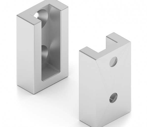 АРИСТО Крепление стена-стена для алюминиевого вешала, серебро   AA0956