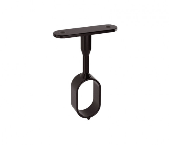 АРИСТО Крепление к полке для овальной штанги 30х16, черный   AA0035