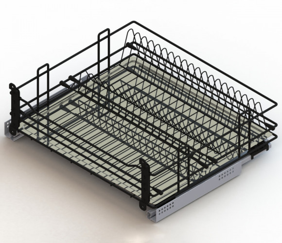 Cargo 700мм Посудосушитель выкатной Актро, черный