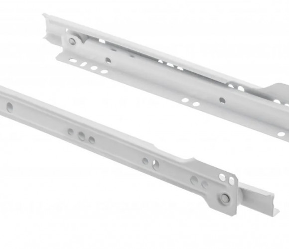 Направляющие роликовые 300 мм белые   PR-0B-300-10