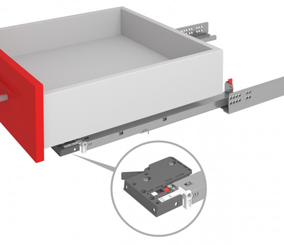 Направляющие скрыт. монт. В-Slide DB9991Zn/300 с 3D-регулировкой, полного выдв. с довод.