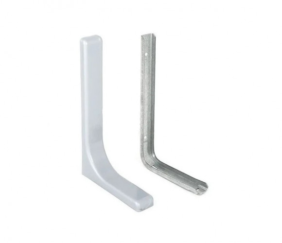 Полкодержатель декоративный L-180мм  (серый)   2 шт.   113010