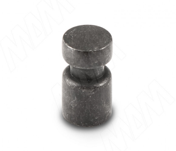 Ручка-кнопка D15мм железо черное WPO.785.000.00T2