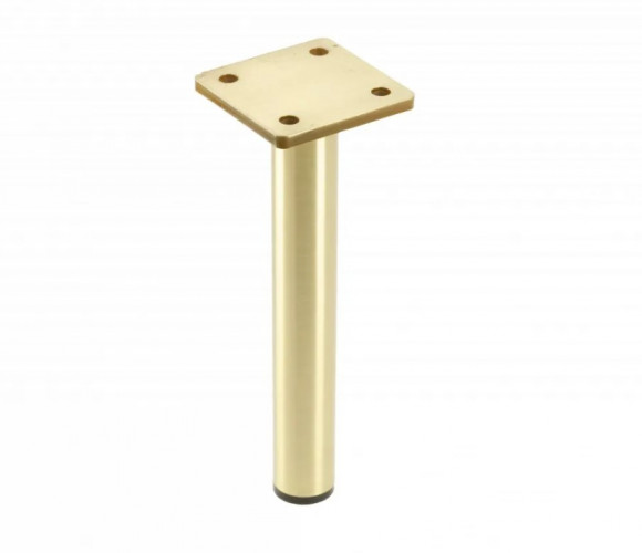 Опора мебельная RONDA Simple h-180, брашированное золото  NM-RONDA-S-180-18