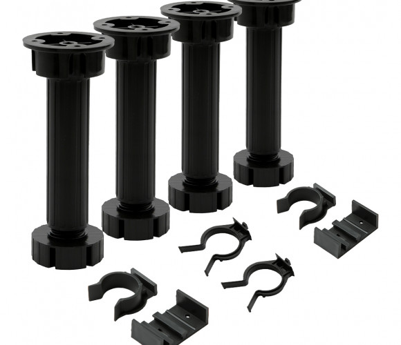 Опора регулир. 150 мм с клипсами, черный (4шт)   4pcs-FLX15B