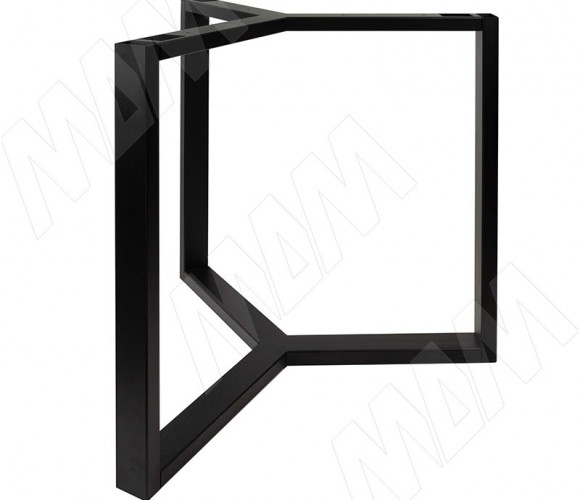 Подстолье Валонгу 802х802 Н730+10мм черный (RAL 9005, муар)