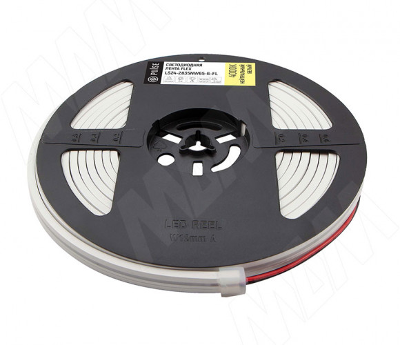 Светодиодная лента LUX FLEX ,гибкая, 24V, 6W, гибкая, ширина 4 мм, CRI 90,  нейтральный LS24-2835NW65-6-FL