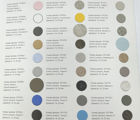 Каталог заглушек РЕХАУ под ЛДСП Lamarty