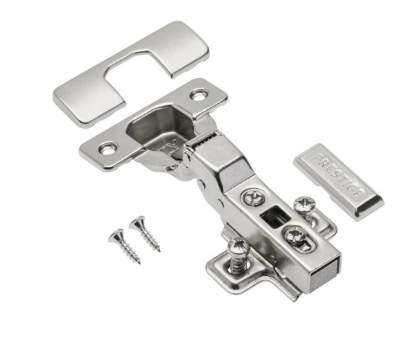 Петля GTV с доводчиком, смежная, с ответной планкой H-0 и еврошурупами   ZM-ECHC08ZEO