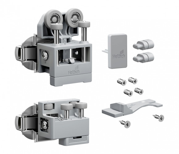 9339382 Комплект фурнитуры WingLine L 2024, medium, с самозакрыванием, серый, левый