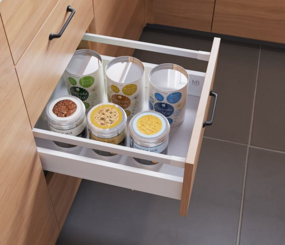 Ящик GTV Модерн Бокс PRO L-350, высокий H-199мм, Белый   PB-MBPRO-KPL350C1