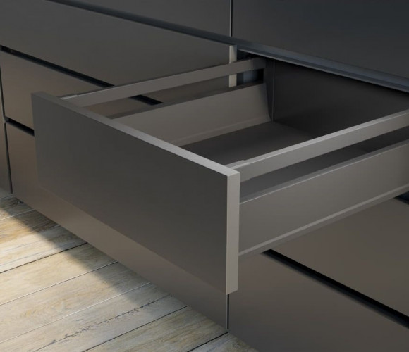 Ящик GTV Модерн Бокс PRO L-400, средний H-135мм, Антрацит   PB-MBPRO-KPL400B