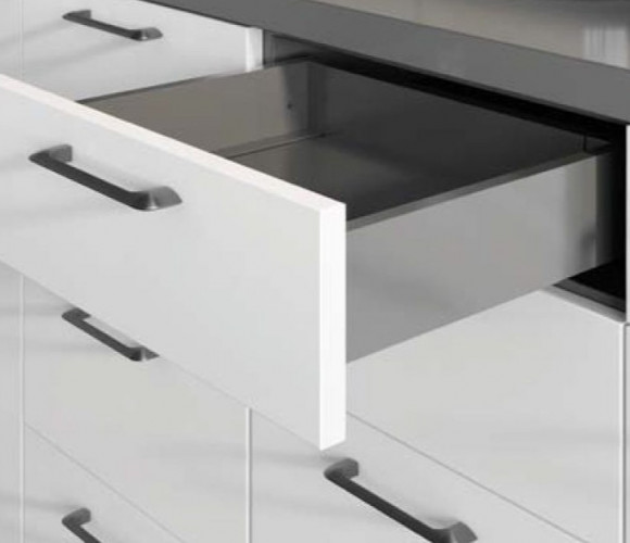 Ящик GTV AXIS PRO L-450, низкий H-86мм, Антрацит   PB-AXISPRO-KPL450A