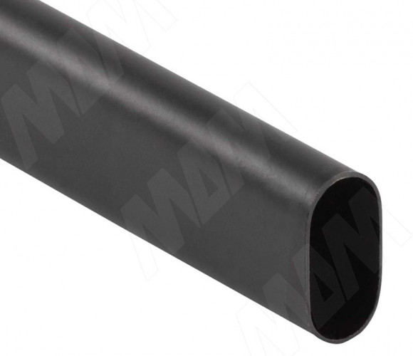 Штанга овальная 15х30, черный, L-3000, TA02STBL-07