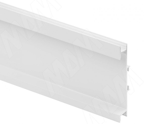 Универсальная профиль-ручка GOLIGHT для сред.ящика, под 3 светод.ленты, бел.мат.краска L-4100мм.GL3.5475.4100.WHMPR(без рассеи.)