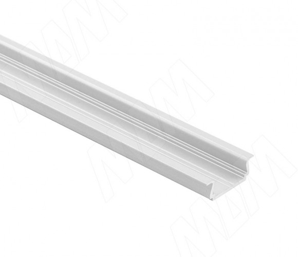 Профиль FМ1/F врезной, серебро, под свет. ленту, 18х6мм, для плоского рассеивателя L-3000 LSP-FM1/F-ALU-3-AL,(без рассеивателя)