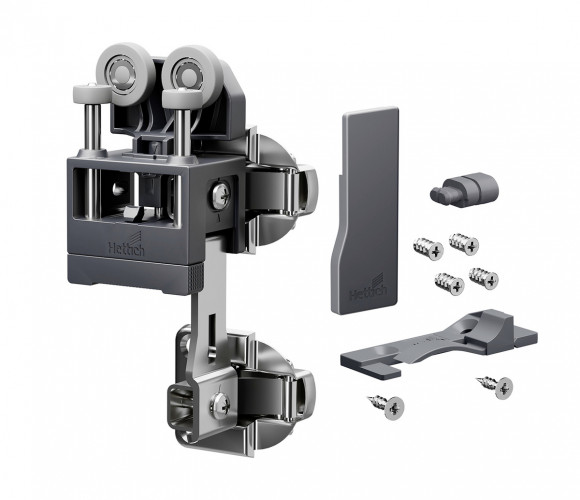 9339391 Комплект фурнитуры WingLine L 2024, light, с самозакрыванием, антрацит, правый