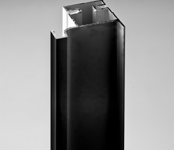 Профиль GOLA алюм. вертикальный L-образный, Черный, под 16мм, 3000мм REHAU