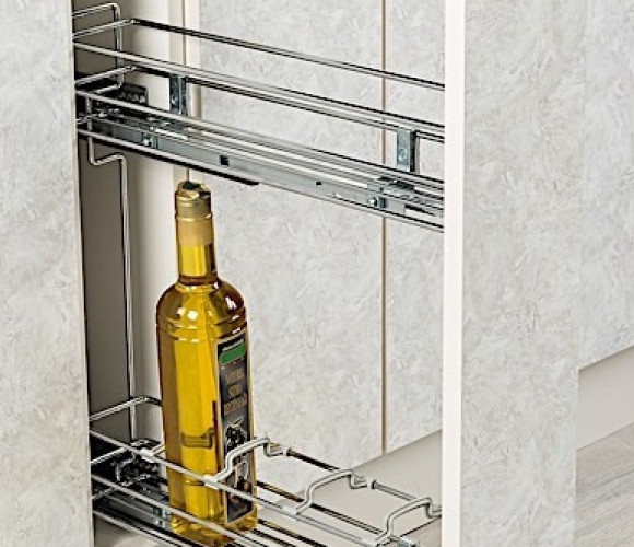 Cargo mini 150 мм Starax 2-х.ярусная,  (106*475*495) хром, левая S-2422-С