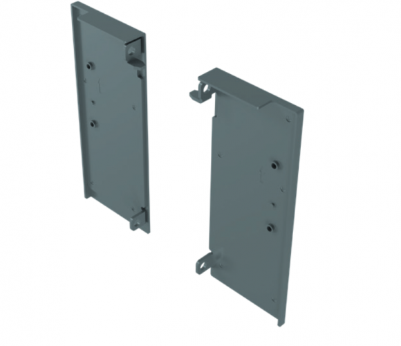 Соединитель фасада для AXIS PRO, внутрений для низкого ящика 84мм. антрацит PB-AXISPRO-WEWMOCA