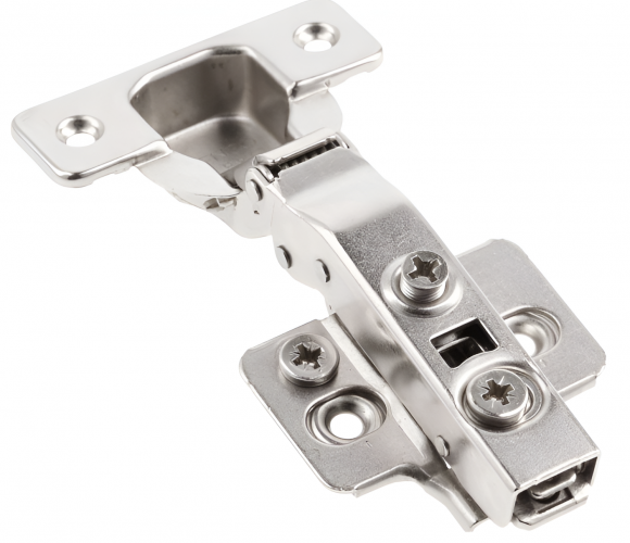 Петля GTV SILENTO PRO накладная клиповая без пружины, с отв.планкой, H-0, с3Dрегулировкой с еврошурупом  ZP-SLCA09-3DZEO